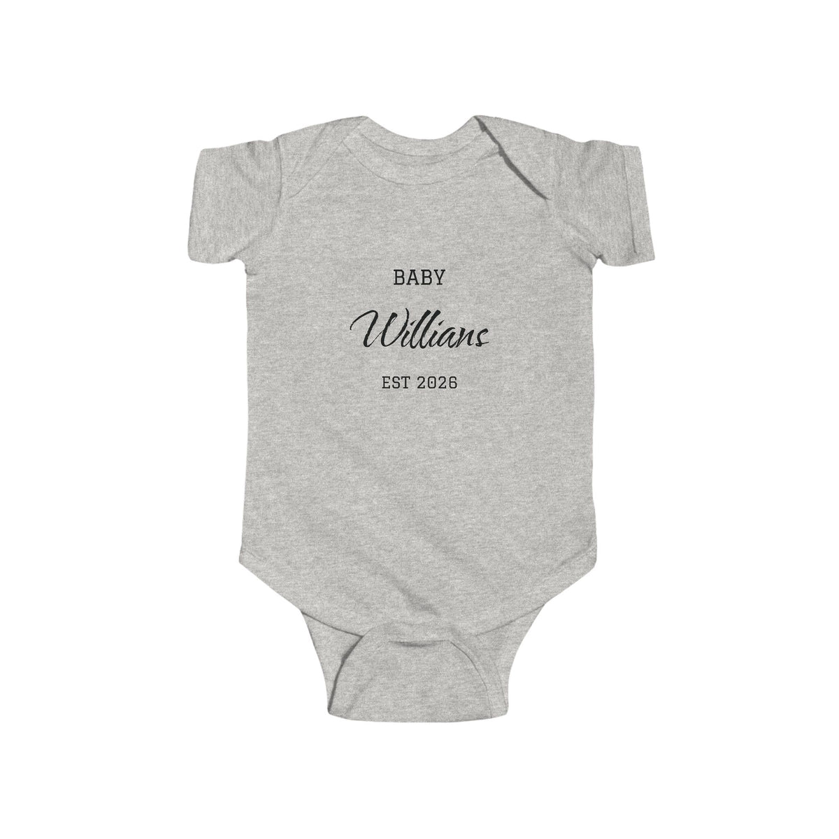 Personalized Baby Last Name Bodysuit, Pregnancy Announcement Onesie, Expected Due Date Baby Outfit, Custom Baby Gift
