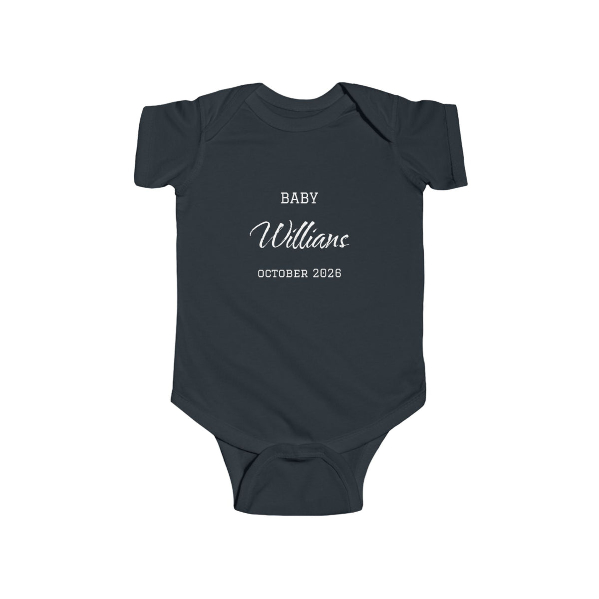 Personalized Baby Last Name Bodysuit, Pregnancy Announcement Onesie, Expected Due Date Baby Outfit, Custom Baby Gift