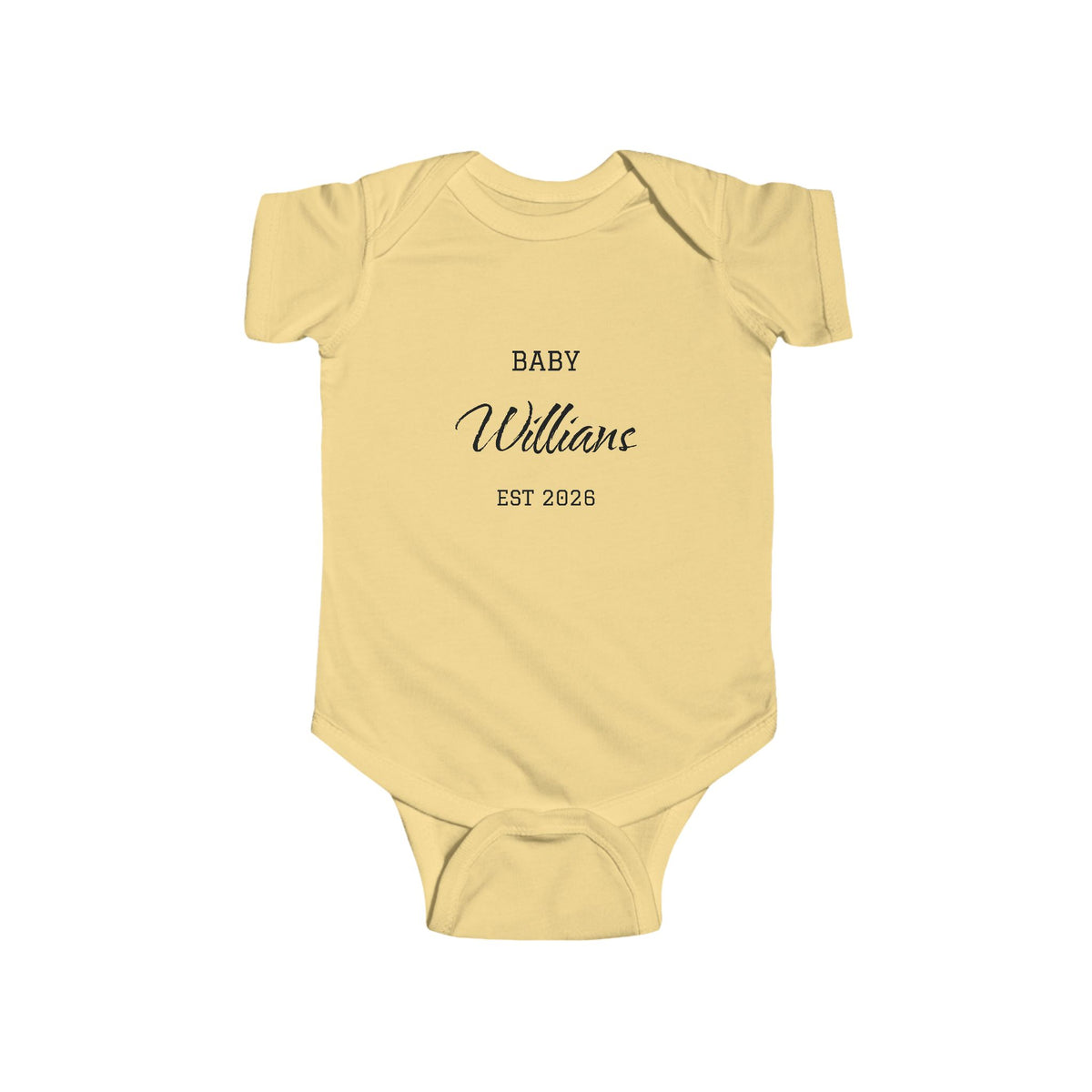 Personalized Baby Last Name Bodysuit, Pregnancy Announcement Onesie, Expected Due Date Baby Outfit, Custom Baby Gift